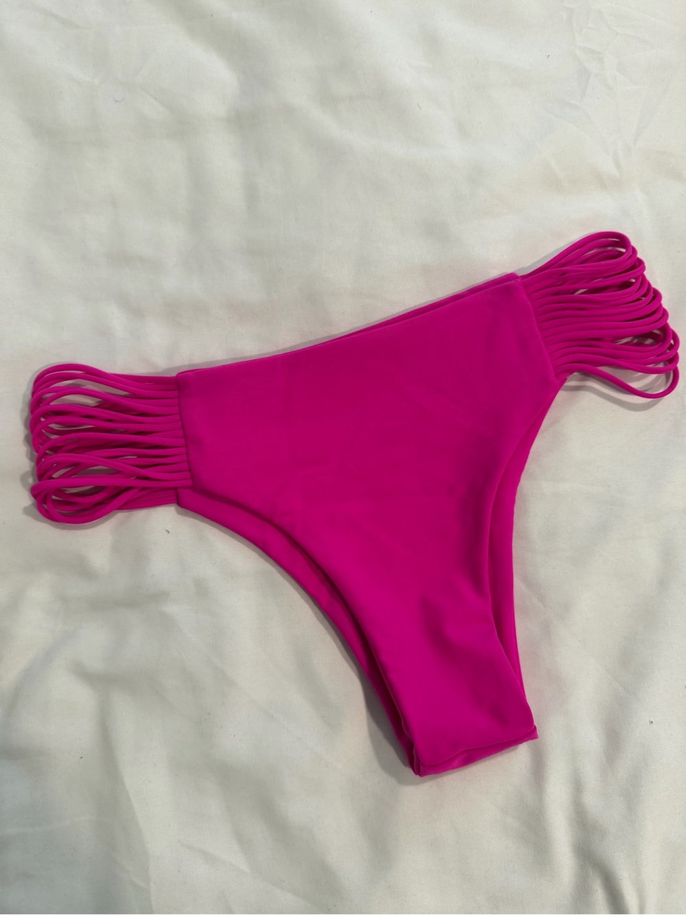 Mikoh Hot Pink Multi-Strap Swim Bikini Bottom -Size Large